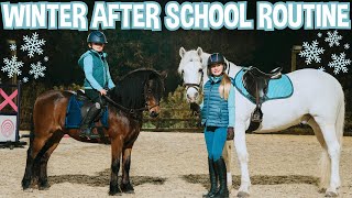 WINTER AFTER SCHOOL ROUTINE WITH THE PONIES [upl. by Goss]