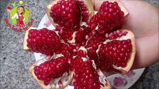 Nar Nasıl Soyulur POMEGRANATE OPENING  Awesome Pomegranate Technique  jak otworzyć granat [upl. by Newcomb171]