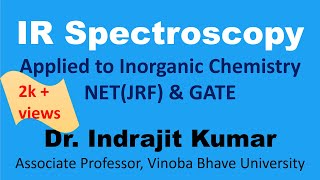 IR Spectroscopy applied to Inorganic Chemistry Lec 1 [upl. by Slin]