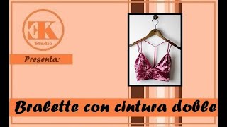 Como hacer un molde de bralette FACILÍSIMO [upl. by Wonacott533]