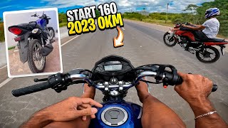 PRIMEIRO MOTOVLOG NA START 160 2023 AZUL SEM PLACA [upl. by Chu]