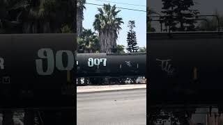 BNSF 102 leads the local to the Alcoa Yard and El Segundo Yard after passing Sepulveda Blvd [upl. by Ferneau]