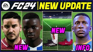 EA FC 24 NEWS  NEW CONFIRMED Updates Real Faces Boots amp Stadiums ✅ [upl. by O'Connor]