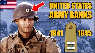 United States Army Ranks in World War II [upl. by Nalloh]