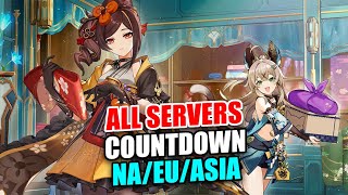 Genshin Impact 45 Countdown ALL SERVERS  Chiori Banner Countdown  Genshin Impact 45 [upl. by Ynatsyd]