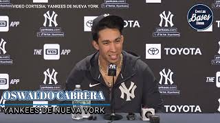 Oswaldo Cabrera quotJuan Soto es una persona increíblequot [upl. by Eveneg]