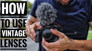 How To Use Vintage Or Manual Lenses On The Canon M50 [upl. by Atkins]