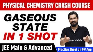 GASEOUS STATE in 1 Shot  All Concepts Tricks amp PYQs Covered  Class 11  JEE Main amp Advanced [upl. by Ahsyekat]