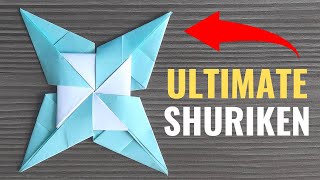 How To Make The Ultimate Ninja Shuriken  Easy Origami [upl. by Athalia426]