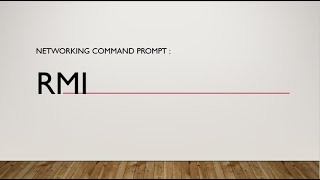 RMI Remote method Invocation in command prompt [upl. by Jacoby]