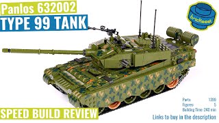 Panlos 632002 – Type 99 Tank with interior – Speed Build Review [upl. by Anizor]