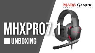 Auriculares Gaming con sonido 71  MHXPRO71 Unboxing  Mars Gaming [upl. by Trik]