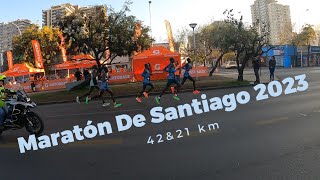 Maratón de Santiago 2023 42amp21km [upl. by Akinwahs]