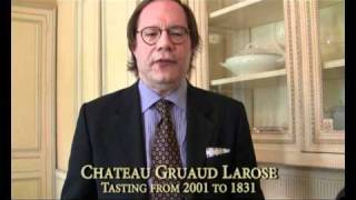 Chateau Gruaud Larose  Tasting 2001 to 1831  US Version [upl. by Nolrah310]