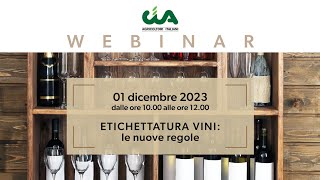 Etichettatura vini le nuove regole [upl. by Mond537]