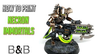 How to paint Necron Immortals [upl. by Nohs]