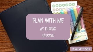 How I Plan My Day A5 Filofax 332017 [upl. by Joslyn]