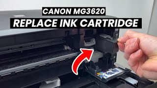 Canon PIXMA MG3620 Printer Installing Ink Cartridges [upl. by Netsruk700]