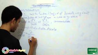 Thermodynamique 1 outils mathématiques Exercice1 part4 [upl. by Tebazile]