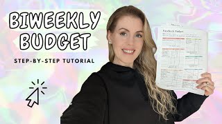 How to budget when you get paid biweekly  Stepbystep tutorial [upl. by Yelra]