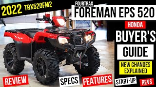 New Honda Foreman 520 EPS 4x4 ATV Review Specs Changes Features  FourTrax Buyers Guide [upl. by Joscelin897]