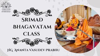 Srimad Bhagavatam Class  SB 43127  HG Ananta Vasudev Prabhu  04112024 ISKCON Abids Hyderabad [upl. by Lamee]