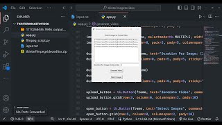 Python 3 Tkinter FFMPEG Project to Build Video Editor to Create Videos From Multiple Images GUI App [upl. by Naenej140]
