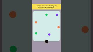 Connect the dots without crossing the LINES  Line Puzzle Game  Connect the Dots Game [upl. by Akinuahs]