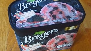 Breyers Ice Cream  Peppermint Cookie Limited Edition [upl. by Cazzie]