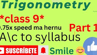 part1 CLASS 9 Trigonometry [upl. by Nnewg]