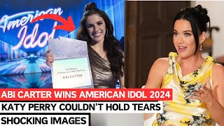 Abi Carter wins American Idol 2024 Katy Perry bursts into tears Heres the video [upl. by Ardnatal]