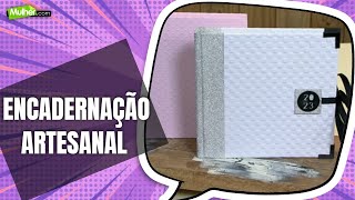 Como fazer encadernação artesanal  ProgramaMulherPontoCom [upl. by Oneida987]