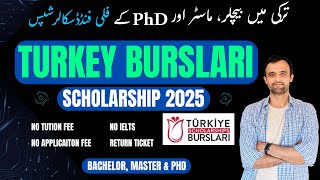 Turkey Burslari Scholarship for Pakistani Students 2025  How to Apply [upl. by Jarrad]