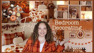 COZY FALL BEDROOM  autumn decorate with me [upl. by Male]