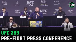 UFC 269 Poirier vs Oliveira PreFight Press Conference [upl. by Annawot]