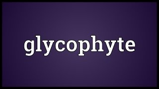 Glycophyte Meaning [upl. by Miguelita]