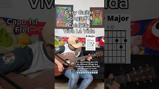 Coldplay  Viva La Vida guitar tutorial [upl. by Nipsirc]