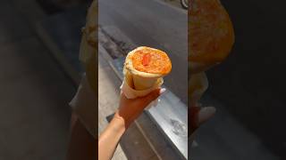 Pizza in a cone 🍕 greece pizza pizzain [upl. by Vasileior]