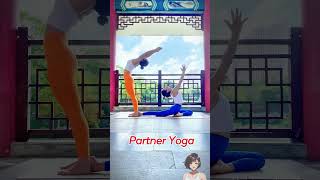 Two Bodies One Flow The Art of Partner Yoga yoga4health shorts yoga flowyoga [upl. by Yrian]