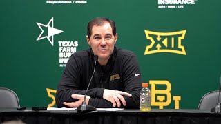 Postgame Presser Baylor Basketball Beats Texas Tech [upl. by Desmund]