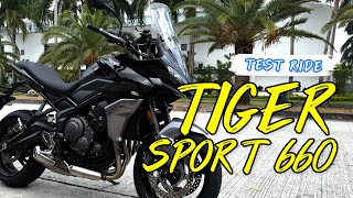 TEST RIDE  Triumph Tiger Sport 660 [upl. by Nwahs]