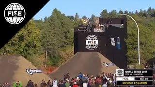 Nicholi Rogatkin 1st Final MTB Slopestyle  FISE World Series Edmonton 2017 [upl. by Iiette]