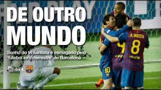 Barcelona 4x0 Santos  Narração Oscar Ulisses Rádio Globo SP  Mundial de Clubes 2011  Final [upl. by Aldarcie]