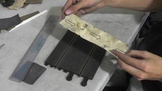 How To Repair A Rusty Scalextric Track  Time Lapse And Set Up [upl. by Idroj21]