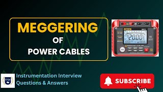 How to do meggering Insulation Test of Power cable [upl. by Matland]