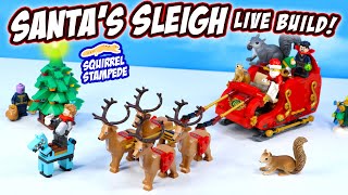 LEGO Santas Sleigh LIVE Build Review Set 40499 Christmas Party [upl. by Elyk]