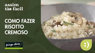 Como fazer risotto cremoso  Técnicas de Cozinha  Pingo Doce [upl. by Ahsiken]