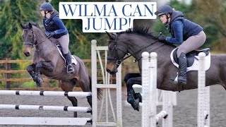 FIRST SHOWJUMPING LESSON ON WILMA [upl. by Amand]