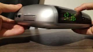 How to use Panasonic RC6299 Radio Alarm Clock change time  alarm [upl. by Nickles]