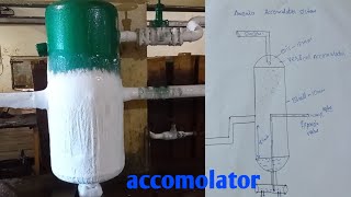 ammonia accumulator system क्या है accumulator काम कैसे करता हैRefrigeration unitहिन्दी [upl. by Leveroni]